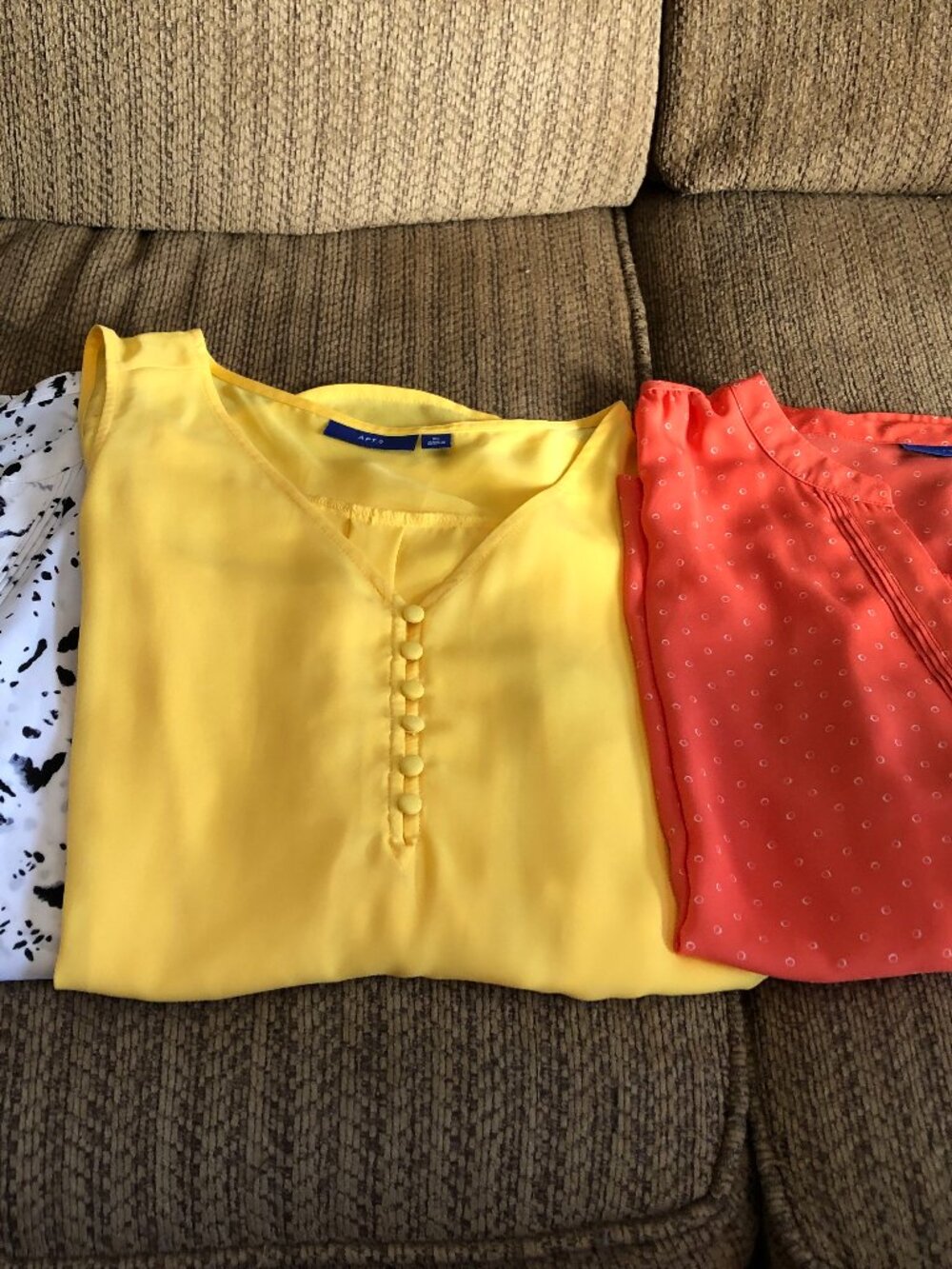 LOT of 3 Apt 9 XL Sleeveless Blouse Tank Tops 22.5-24" Pit to Pit #KF